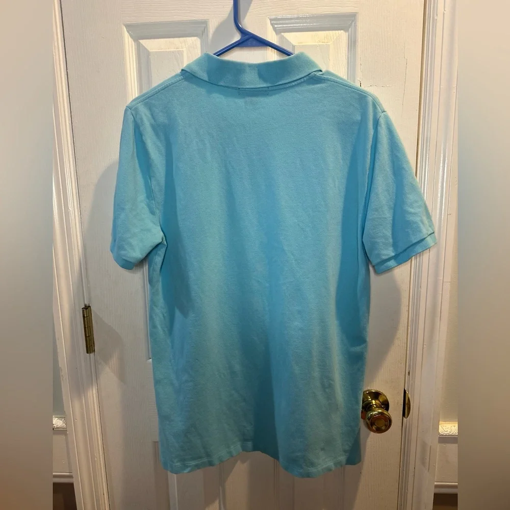 Polo Ralph Lauren Boys XL (18-20) Polo Aqua‎ Blue Short Sleeve 100% Cotton